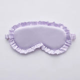 1Pcs Silk Ruffle Sleep Eye Mask Eye Protection Travel Soft Sleeping Shading Eye Covers Multicolor Eye Patches for Woman Man