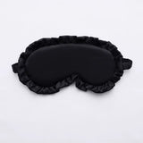 1Pcs Silk Ruffle Sleep Eye Mask Eye Protection Travel Soft Sleeping Shading Eye Covers Multicolor Eye Patches for Woman Man