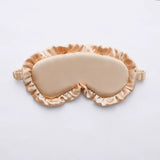 1Pcs Silk Ruffle Sleep Eye Mask Eye Protection Travel Soft Sleeping Shading Eye Covers Multicolor Eye Patches for Woman Man